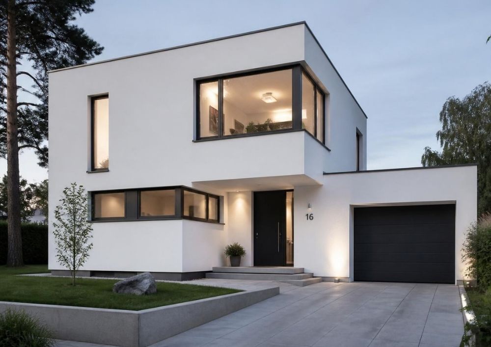 Neubau mit Flachdach